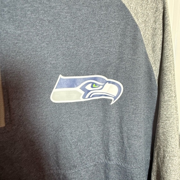 New Era Seahawks long sleeve ¼ front zip - size XL. LIGHTWEIGHT! - Picture 2 of 7